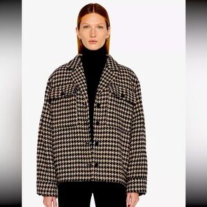 Anine Bing Flynn Houndstooth Jacket